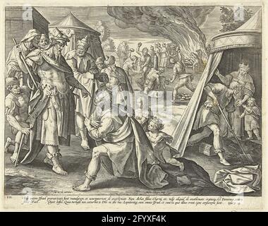 Achan accused of theft: the seventh commandment, 1585 - 1589 print ...