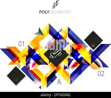Business infographic template for interactive data communication Stock Vector