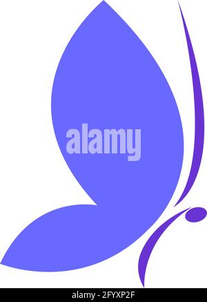 Butterfly icon logo design concept template illustration vector Stock Vector