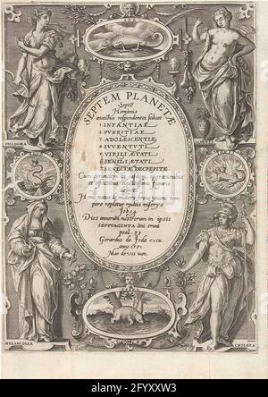 Title print of the series about the seven planets and the seven ages ...