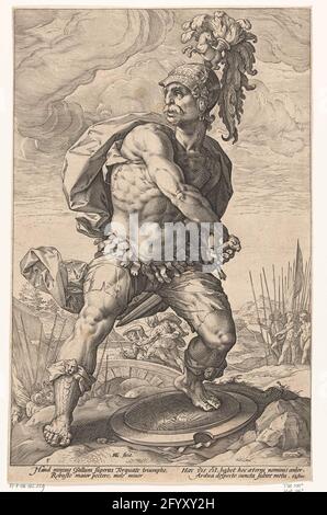 The Roman Heroes: Titus Manlius Torquatus. Artist: Hendrick Goltzius ...