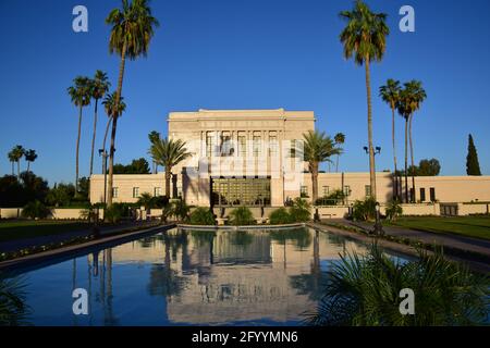 Mesa LDS Temple Stock Photo