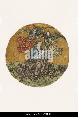 Madonna and Child Crowned by Two Angels, after the work by Albrecht ...