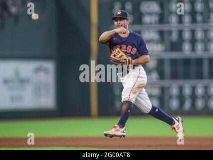 Houston Astros center fielder Jose Siri (26) bags in the bottom of the  fifth inning of the MLB game between the Houston Astros and the Seattle  Mariner Stock Photo - Alamy