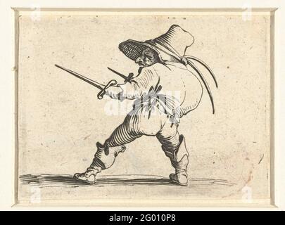 Dwarf with two daggers; Grotesque figure with two swords, Jacques ...