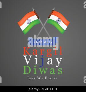 Indian Kargil Vijay Diwas Stock Vector