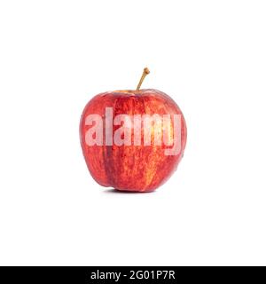 Single red apple isolated on white background Stock Photo