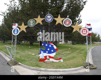 Santa Ana, California, USA 29th May 2021 A general view of atmosphere of Fairhaven Memorial Park in Santa Ana, California, USA. Photo by Barry King/Alamy Stock Photo Stock Photo