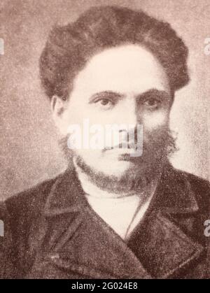 Pyotr Anisimovich Moiseenko (1852 - 1923) - one of the first Russian workers-revolutionaries, weaver. Stock Photo