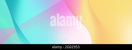 Colourful 80s, 90s style background banner with a noisy gradient texture Stock Photo