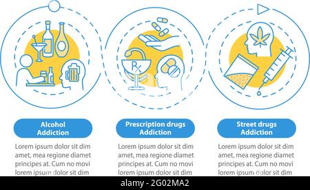 Addiction types vector infographic template Stock Vector Image & Art ...