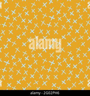 Cross vector seamless pattern for wallpaper, textile , surface, fashion , background,tile, stationary, home decor, furnishing etc Stock Vector
