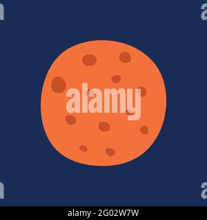 Planet. Vector illustration, icon, suitable for sites presentations EPS10. Stock Vector