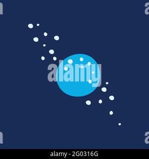Planet. Vector illustration, icon, suitable for sites presentations EPS10. Stock Vector