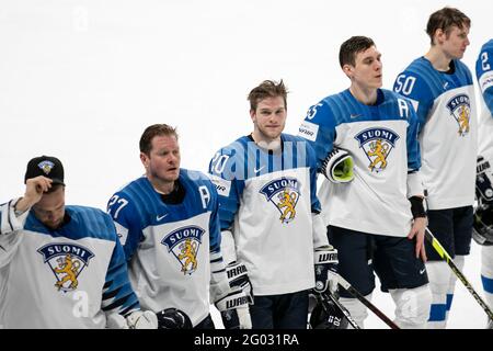 Riga, Latvia. 29th May, 2021. Germany vs Finland, Ice Hockey in Riga, Latvia, May 29 2021 Credit: Independent Photo Agency/Alamy Live News Stock Photo