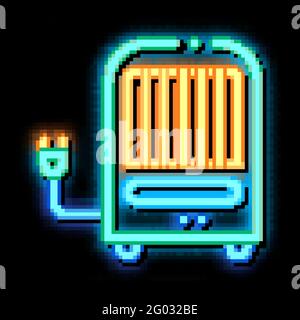 Portable Air Climate System On Vector Rollers Stock Vector