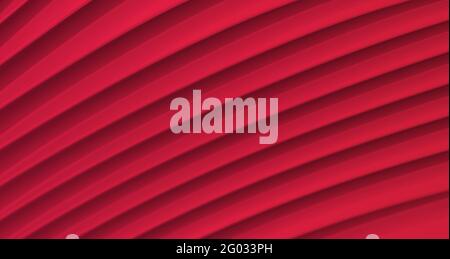 3d vector red background with striped texture of steps, diaginal pattern Stock Vector