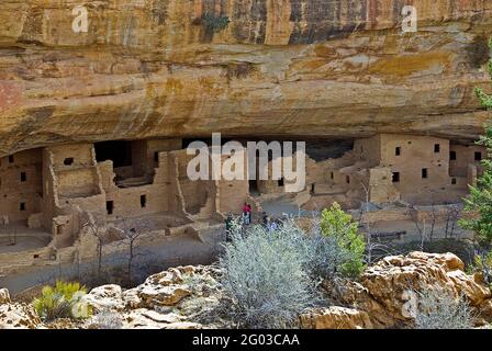 Spruce Tree House,  Mesa Verde National Park, Colorado Stock Photo