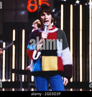 ZDF-Hitparade, Musiksendung, Deutschland 1969 - 2000, Sendung vom Juni 1985, Moderator: Viktor Worms Stock Photo