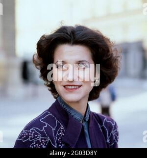 Agnes Baltsa, griechische Opernsängerin, Mezzosopranistin, Portrait circa 1986. Agnes Balta, Greek Opera singer, mezzo-soprano, portrait circa 1986. Stock Photo