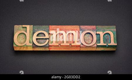 Demon, a supernatural being in mythology and folklore Stock Photo - Alamy