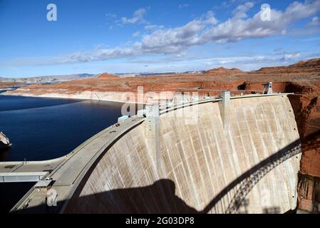 Glen Canyon Dam, Page, Arizona Stock Photo