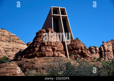 Chapel of the Holy Cross, Sedona Arizona Stock Photo