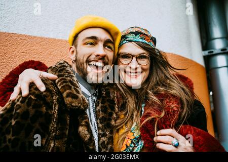 Portrait Of Cheerful Young Mature Woman Smiling And Enjoying Outdoor portrait-of-cheerful-young-mature-woman-smiling-and-enjoying-outdoor
