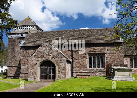 St Bridget's Church, Skenfrith, Monmouthshire, Wales, UK Stock Photo