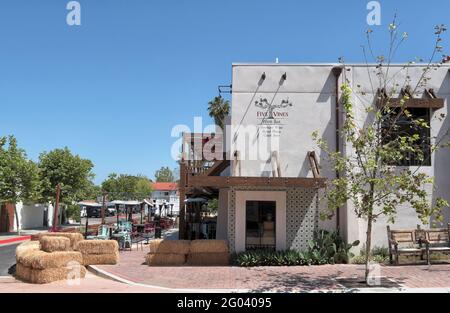 San Juan Capistrano California 27 May 2021 Five Vines Wine Bar On Verdugo Street In The Historic Downtown District Stock Photo Alamy
