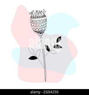 Abstract Plant Art design. vector Stock Vector