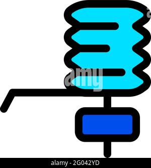 plastic bottle water pump simple icon Stock Vector