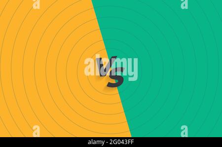 Versus background concept. VS letters for sports and games. Stock Vector
