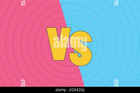 Versus background concept. VS letters for sports and games. Vector. Stock Vector