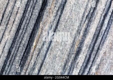 black and white marble slab texture with diagonal striped pattern and background. Stock Photo