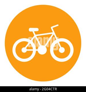 Bicycle vector white glyph icon. Camping sign. Graph symbol for travel and tourism web site and apps design, logo, app, UI Stock Vector