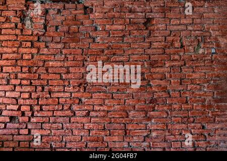Red brick background. wide old red brick wall. pattern design texture. Red brick patern. Modern design of loft-style premises using brick textures Stock Photo