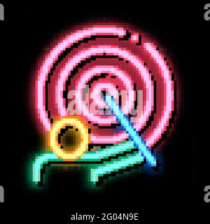 Wizard Human Talent neon glow icon illustration Stock Vector