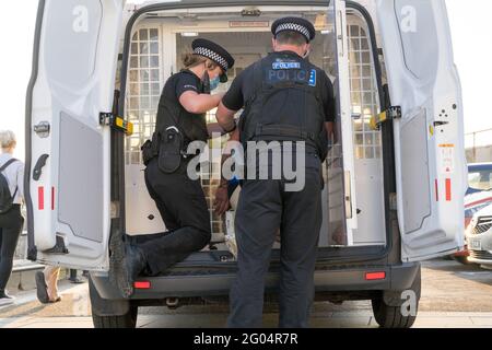 Police arrest a man UK Stock Photo - Alamy