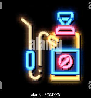 Chemical Extinguisher neon glow icon illustration Stock Vector