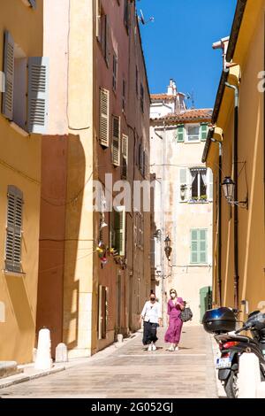 Saint Tropez, France. 25th May, 2021. Actor Herbert Herrmann sits on a ...