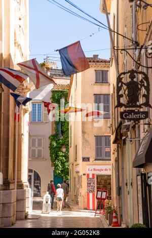 Saint Tropez, France. 25th May, 2021. Actor Herbert Herrmann sits on a ...