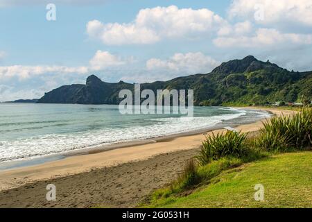 Beach at Taupo Bay, North Island, New Zealand Stock Photo