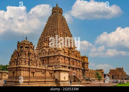 Brihadisvara Temple, Thanjavur, Tamil Nadu, India Stock Photo