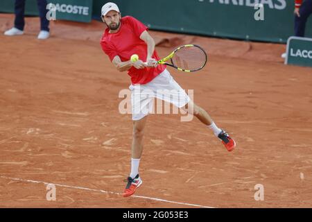 Oscar Otte of Germany during Roland-Garros 2021, Grand Slam tennis tournament on May 30, 2021 at Roland-Garros stadium in Paris, France - Photo Nicol Knightman / DPPI / LiveMedia Credit: Independent Photo Agency/Alamy Live News Credit: Independent Photo Agency/Alamy Live News Stock Photo