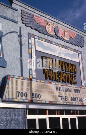 1990s America -  Egyptian Theater, Delta, Colorado 1991 Stock Photo