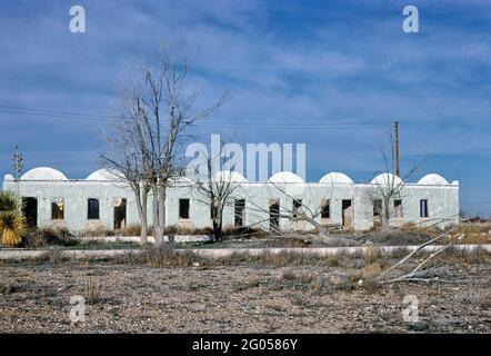 1970s United States -  Hightower Motel, Lordsburg, New Mexico 1979 Stock Photo