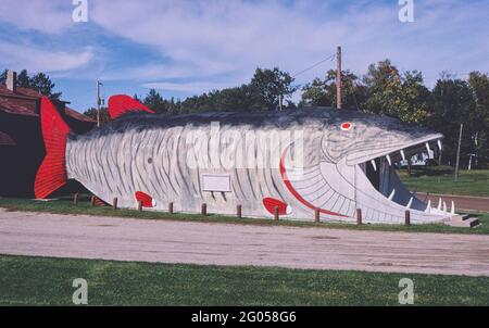 1980s America -  Big Fish Supper Club, Bena, Minnesota 1980 Stock Photo