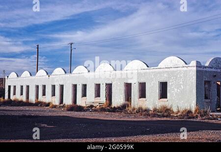 1970s United States -  Hightower Motel, Lordsburg, New Mexico 1979 Stock Photo