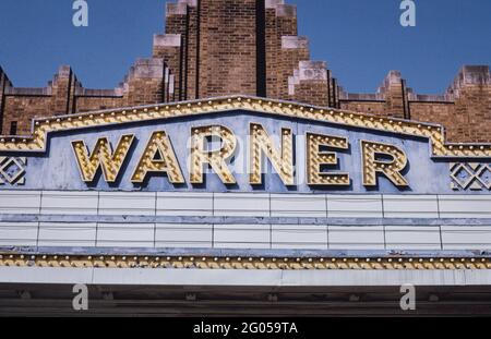 1990s America -  Warner Theater, Morgantown, West Virginia 1995 Stock Photo